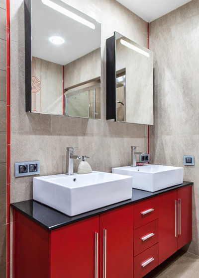 Современный Ванная комната by Team Design