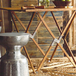 Roost Campaign Folding Table - SKU: F110 - Console Tables