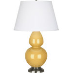 Robert Abbey - Double Gourd Table Lamp, Sunset Yellow - Sunset Double Gourd Contemporary Table Lamp