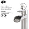 VIGO Niko Single-Handle Single Hole Bathroom Vessel Sink Faucet
