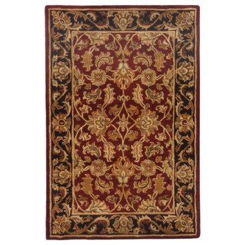 Safavieh Heritage Collection HG628 Rug, Red/Black, 2'3" X 4'