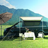 8.2x6.6 ft Car Side Awning Rooftop with LED Light Pull Out Tent Shelter Camping