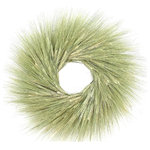 VanCortlandt Farms - Green Wheat Wreath, 19" - Bring serenity into your home with this lovely pale green wheat wreath. A beautiful piece to add to your home!