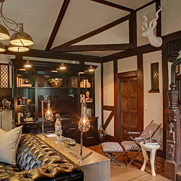 Mansion in May 2012 - Glynallyn - Custom Leather Sofa