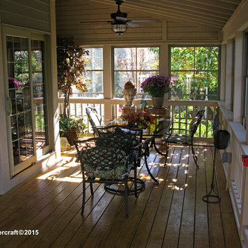 Pressure Treated Screen Porch and Deck, Sunspace Four-Track Windows