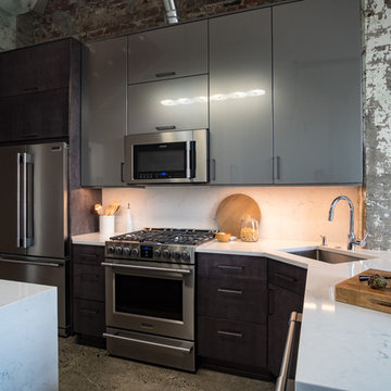 Super Sleek Loft Kitchen