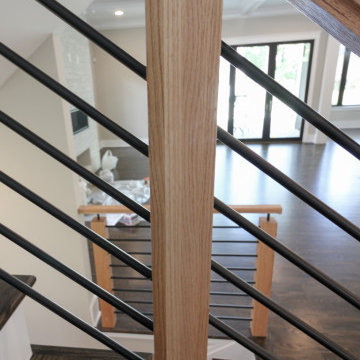Project #69 | Contemporary Staircase with Horizontal Metal Rods