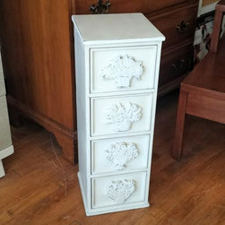 Shabby Chic White Storage Table - Storage Cabinets