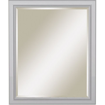 Sunny Wood RL3036MR Riley 36" x 30" Framed Bathroom Mirror - Fresh White with