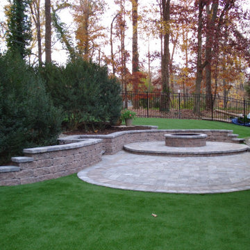 Synthetic Grass and Grotto Hardscapes