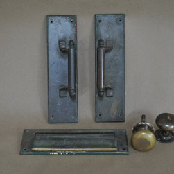 Before - front door hardware - Home Decor