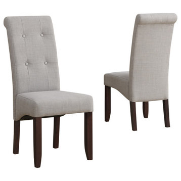 Cosmopolitan Deluxe Tufted Parson Chair (Set of 2)