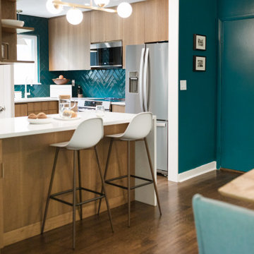 A Mid-Century Kitchen That Maximizes Every Inch
