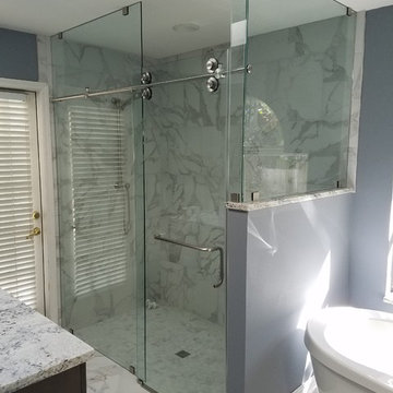 Barn Style 90 Degree Shower Enclosure
