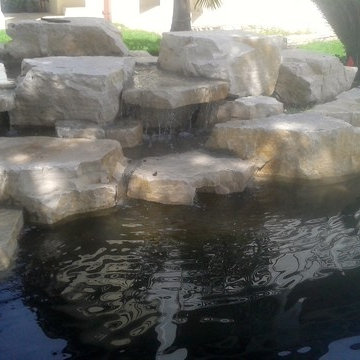 Rock Waterfalls and ponds