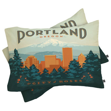 Deny Designs Anderson Design Group Portland Pillow Shams, Queen