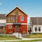 Rustic wood exterior doors