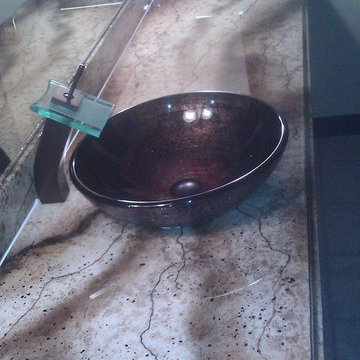 Modern Bathroom Counter Top Resurfacing
