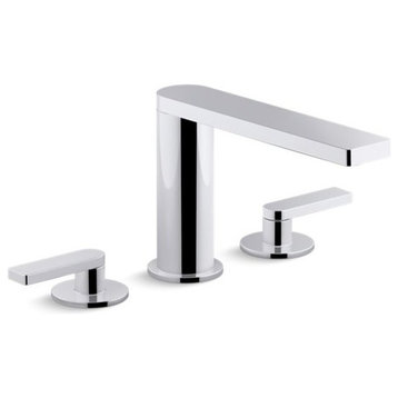 Kohler Composed Widespread Bathroom Faucet w/ Lever Handles, Polished Chrome