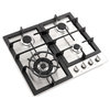 Cosmo 24" Gas Cooktop with 4 Sealed Triple Ring Burners Easy Clean