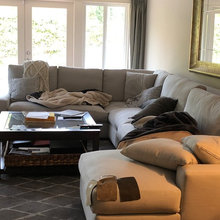 Media Room Leather Ottoman