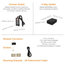 Lightkiwi T8668 6" Warm White Modular LED Under Cabinet Lighting 3-Panel Kit