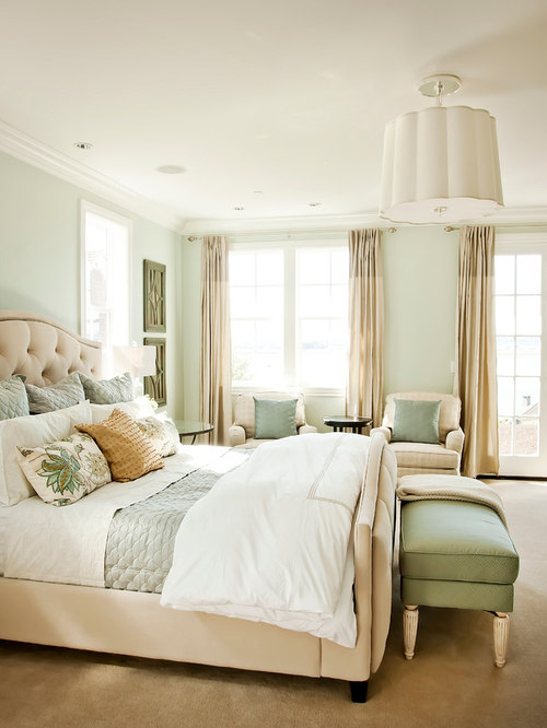 Sea Foam Green Bedding Houzz   Db9134f60135204b 1462 W500 H666 B0 P0 Q87  Traditional Bedroom 