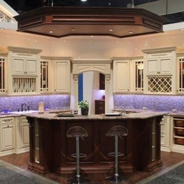 WELLINGTON IVORY GLAZED FABUWOOD CABINETS