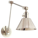 Hudson Valley Lighting - Hudson Valley Lighting 8323-PN Garden City - One Light Wall Sconce - Garden City One Ligh Polished Nickel *UL Approved: YES Energy Star Qualified: n/a ADA Certified: n/a  *Number of Lights: Lamp: 1-*Wattage:75w A19 Medium Base bulb(s) *Bulb Included:No *Bulb Type:A19 Medium Base *Finish Type:Polished Nickel