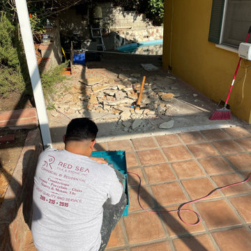 Exterior floor demolition