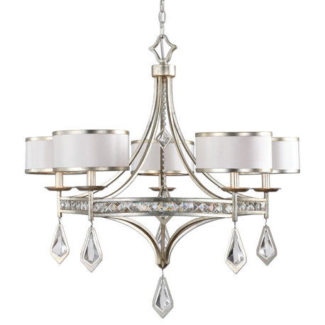 Uttermost Tamworth 5-Light Chandelier, Silver-Champagne