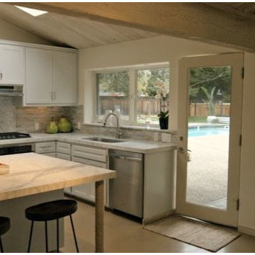 Rustic Industrial Kitchen in Carmel, California