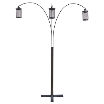 Ashley Furniture Maovesa Metal Arc Lamp in Bronze