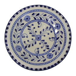 Le Souk Ceramique - Small Stoneware Serving Bowl Azoura Design - Serving And Salad Bowls