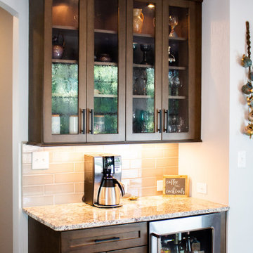 Custom + Cozy Living Room and Kitchen Renovation