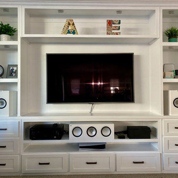 Extra long built-in TV cabinet