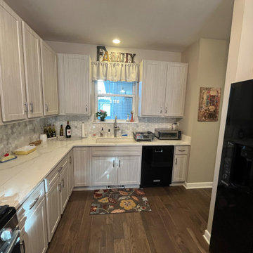 Transitional Kitchen Remodel Done in Swiss Elm Skye Cabinets