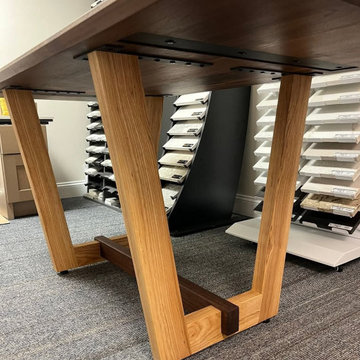 Contemporary Walnut & Ash Conference Table