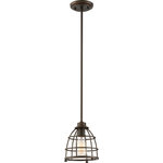 Nuvo Lighting - Nuvo Lighting 60/5847 Maxx - One Light Small Caged Pendant - Dimable: TRUE Warranty: 1 Year LimitedColor Temperature: 2700Lumens: 240CRI: 100Rated Life: 3000 Hours* Number of Bulbs: 1*Wattage: 60W* BulbType: ST19 Medium Base* Bulb Included: Yes