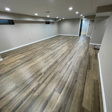 Luxury Vinyl Plank (LVP) Install - Basement