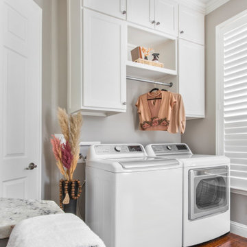 A Stunning Laundry Room / Mudroom Swap in Keller, TX