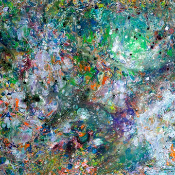 Emerald Sea 60x60 Acrylic on canvas