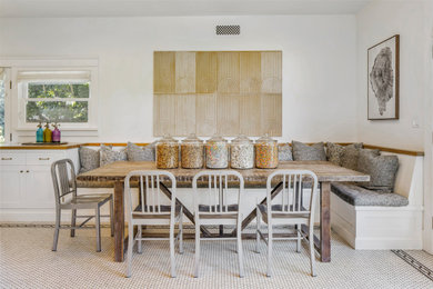 Inspiration for a transitional dining room remodel in Los Angeles