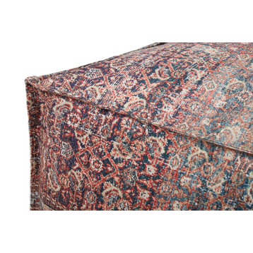 Loloi LPF0029 Multi 24"W x 48"D x 12"H Pouf