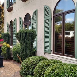 Louvered Exterior Shutter Install - Exterior Shutters
