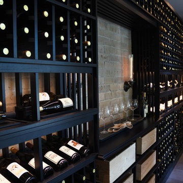 Crystal Cove, Newport Beach, Orange County Custom Wine Cellar within Model Home