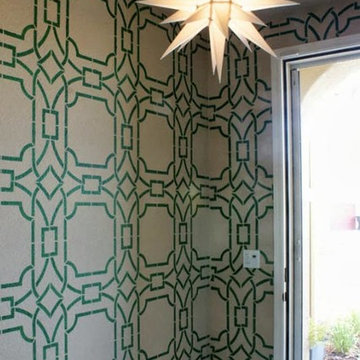 Stencil Projects using the Contempo Trellis Wall Stencil
