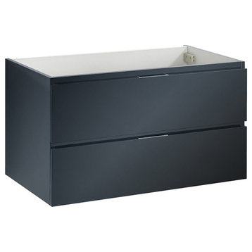 Fresca Valencia 36" Modern Wood Bathroom Cabinet in Dark Slate Gray