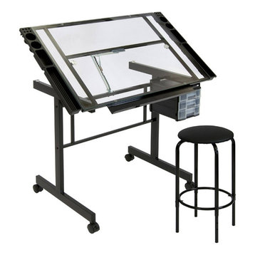 Offex Home Office Height Adjustable Vision 2-Piece Set Craft Center