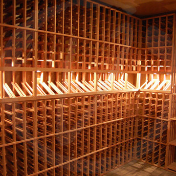 Custom Lighting in this Vinotemp Wine Cellar